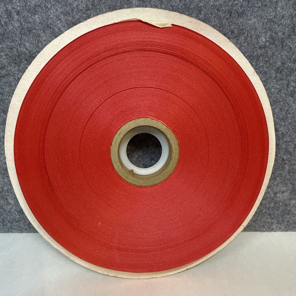 250 yds Splendorette Polypropylenen Ribbon Red Vintage 1" full